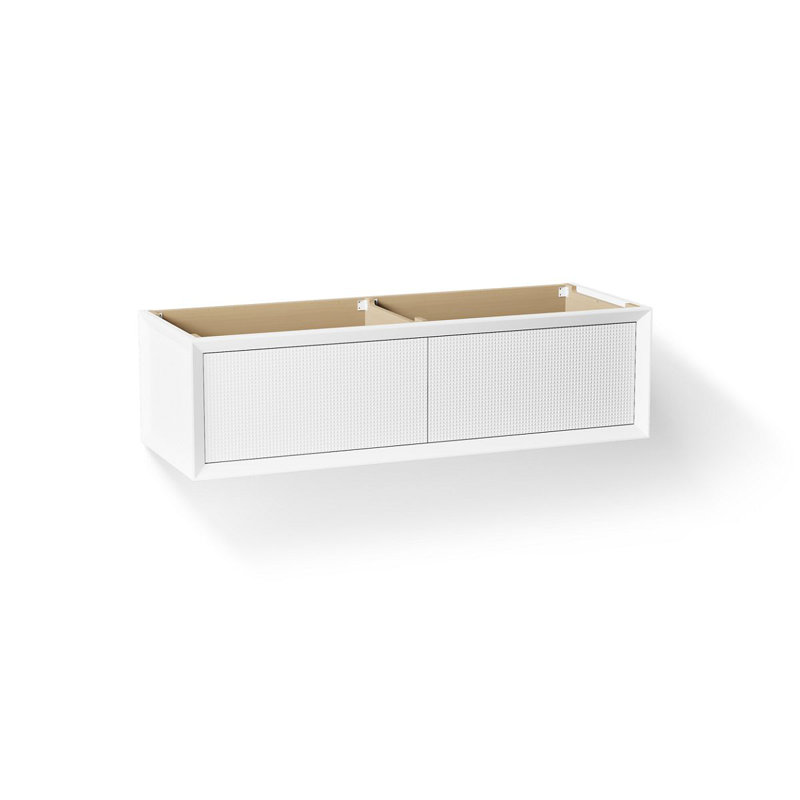 Ensemble de meuble-lavabo double l 61 po x P 23 po x H 17 po Enivo, Blanc