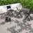 Portable Patio Dining Sets, Steel Rattan Modern Bistro Set For Balcony