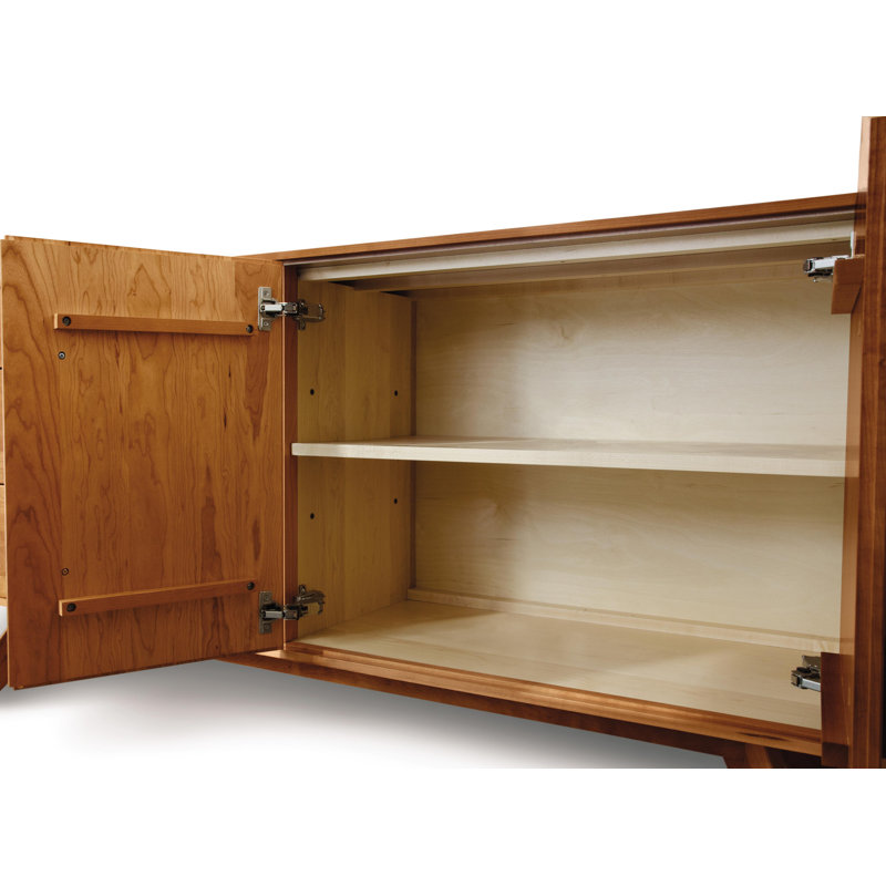 Audrey 66.13'' W Solid Wood Sideboard, Natural Cherry