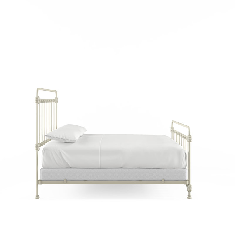 160 Picket Fence Bed | Complete Standard, Gloss Off-White, King