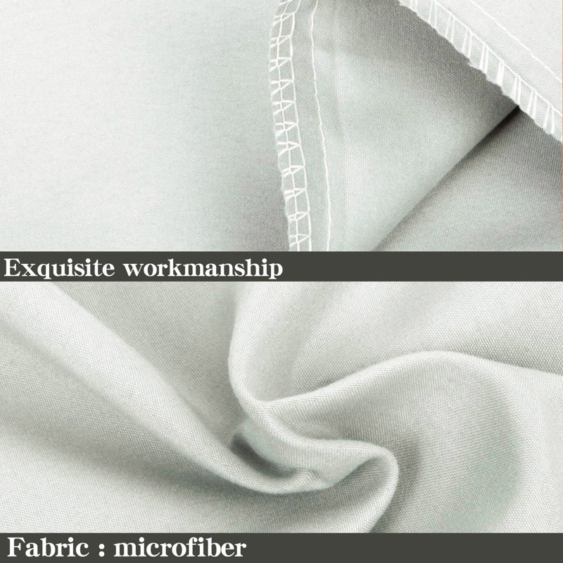 Luxe Microfiber Cover Body Pillow, Light Gray
