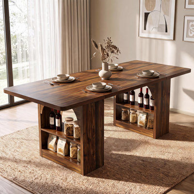Table à manger pour 4 à 6 personnes, table de cuisine moderne de 178 cm