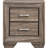 2 - Drawer Rectangular Nightstand With 'S Washed Taupe Color, Construction, Ample Capacity, 16.5 Inches Deep And 27 High Finish, Frame, Tall For Bedroom