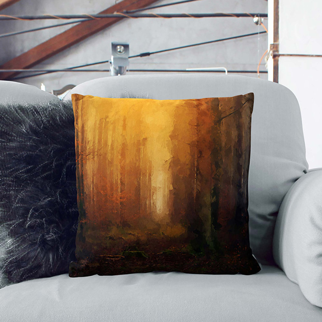 Forest at Sunset Cushion with Filling