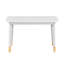 Ensemble de table et chaises pour enfants, ensemble de 5 pièces à finition blanche