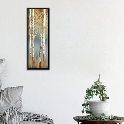 «Butterscotch Birch Trees I» par Allison Pearce - impression sur toile tendue