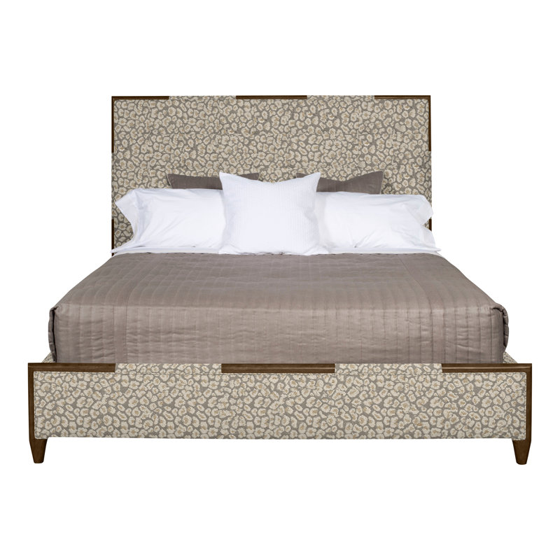 Lit à panneau tapissier très grand Thom Filicia Home California, La Havane, Cobalt Tuck, Grand lit