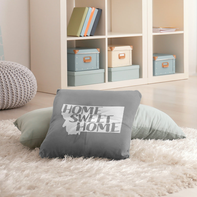 Coussin de sol touffeté home, 30 po x 30 po, Gris, Montana