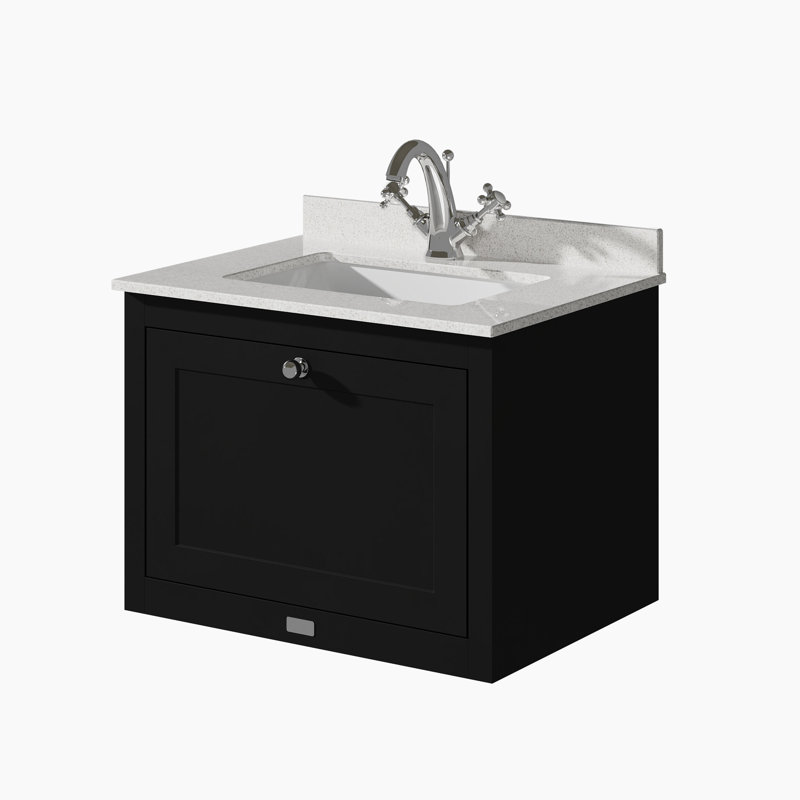 Hartleigh 620 mm Bathroom Vanity, Matt Black