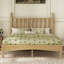 Lit plateforme double en bois
