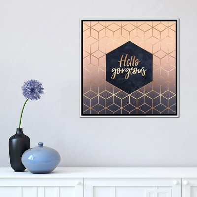 « Hello gorgeous » par Elisabeth Fredriksson-impression d’art textuel