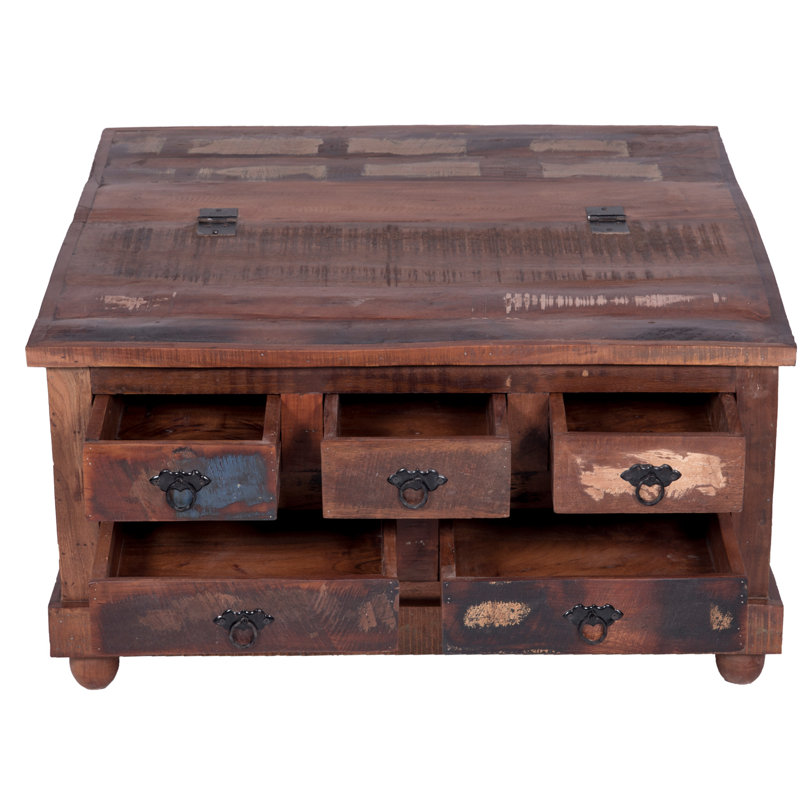 Table basse Finbar, Marron foncé