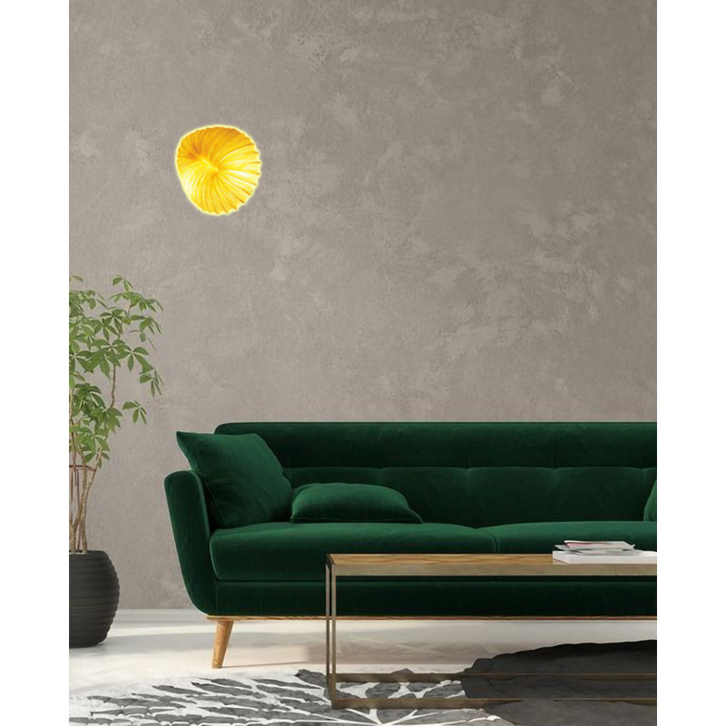 2-Light Yellow Fabric Shade Wall Sconce
