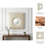 Square Framed Wall Mirror for Bathroom and Vanity Table Styling - Large Decorative Display Accent for Tabletop Decor Style - 24", White