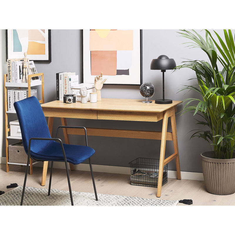 Mack Solid Wood Base Writing Desk