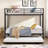 Twin Over Metal Bunk Bed With Trundle, Black - Modern Bedroom Addition For Comfort, Space Saving Design, Steel Frame, Quiet And Stable Performance, Safe Stairs, Simple Assembly Process, No Box Spring-325847175-325847225