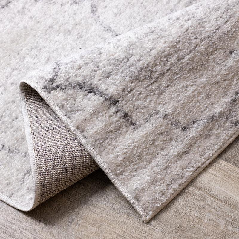 Tapis intérieur gris Katrein, Rectangle 6 pi 7 po x 9 pi 6 po