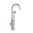 Floor Mounted Freestanding Single Handle Tub Filler Faucet Neptune - Brushed Nickel-56785725-55866332