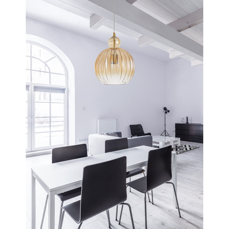 1 - Light Brass Sphere Pendant