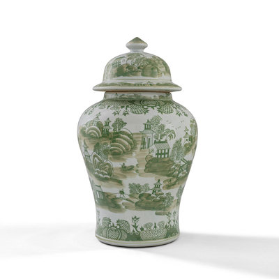 Green Willow Jar