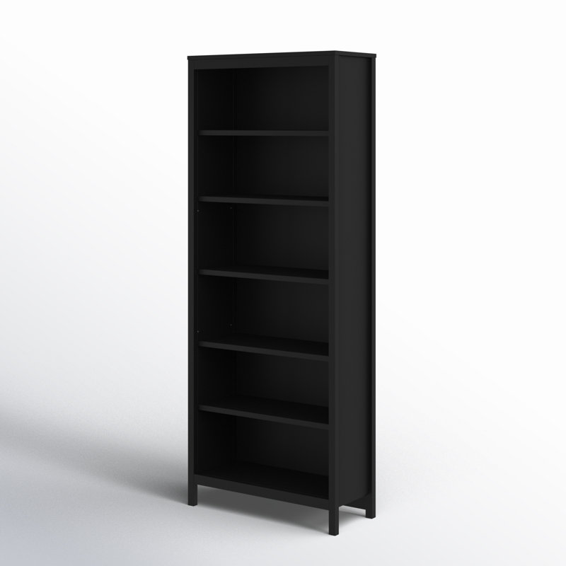 Cotham 78.35" H x 30.73" W Standard Bookcase, Black