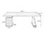 Bureau de direction rectangulaire en bois massif brun clair avec tiroirs-469481874-469481884