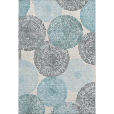 Premium Machine Washable Mayfield AMF2351 Abstract Rug