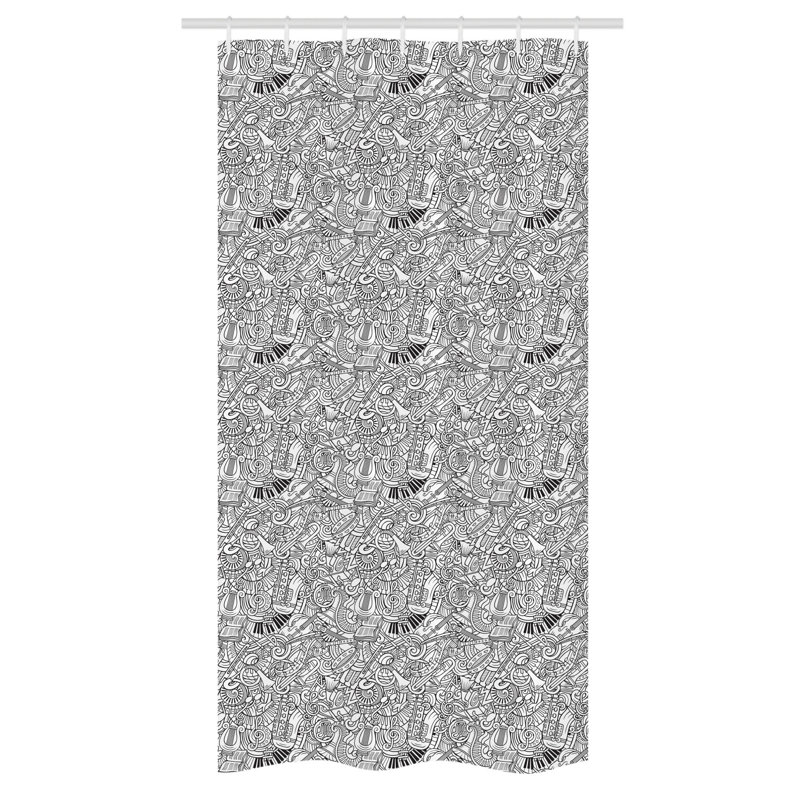 Ruhlman Abstract Shower Curtain with Hooks Included, 72" H x 36" W