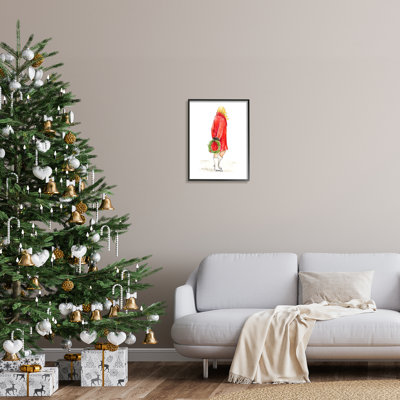 Glam Fashion - Veste de Noël rouge avec couronne par Lanie Loreth - Peinture