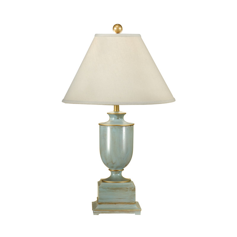 Table Lamp, Worn Teal