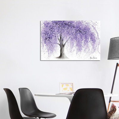 Purple Wishing Willow by Ashvin Harrison - Print on Canvas