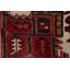 Tapis rouge à motif géométrique 8 x 11
