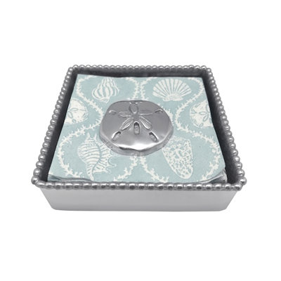 Seaside Sand Dollar Beaded Napkin Holder