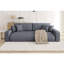 6 Seater Corduroy Sofa Bed-1846993629