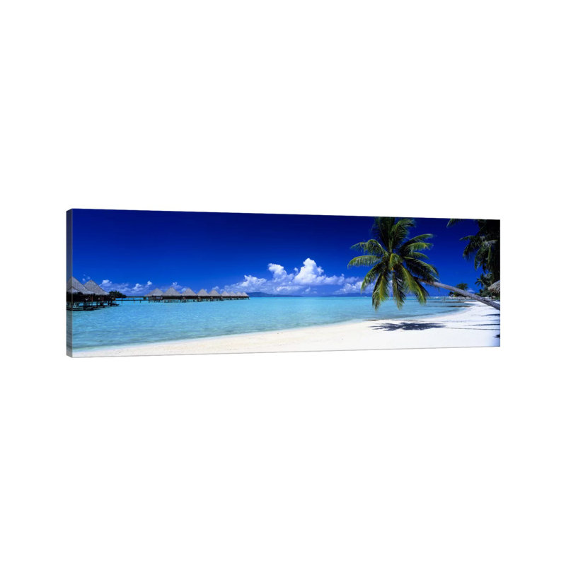 Bora Bora South Pacific by Panoramic Images - Wrapped Canvas Panoramic Print, 121.92 cm H x 40.64 cm W x 1.91 cm D
