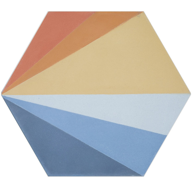 Carreau de ciment 8 po x 9 po Soleil By Trina Turk, Desert