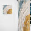 Or et bleu Vibrant Spirals II - rideau en velours moderne - obscurcissant - 1 panneau-107826934