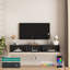 Meuble télé flottant fixé au mur avec 16 DEL de couleur