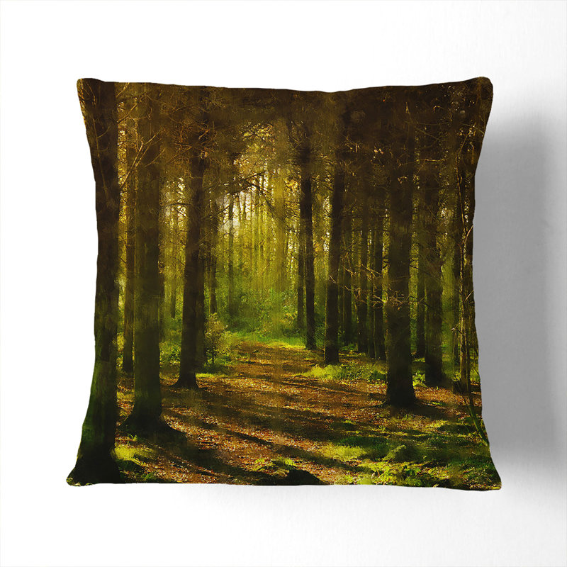 Sunlight Forest Vol.7 Square Throw Cushion, White, 55cm H x 55cm W x 20cm D