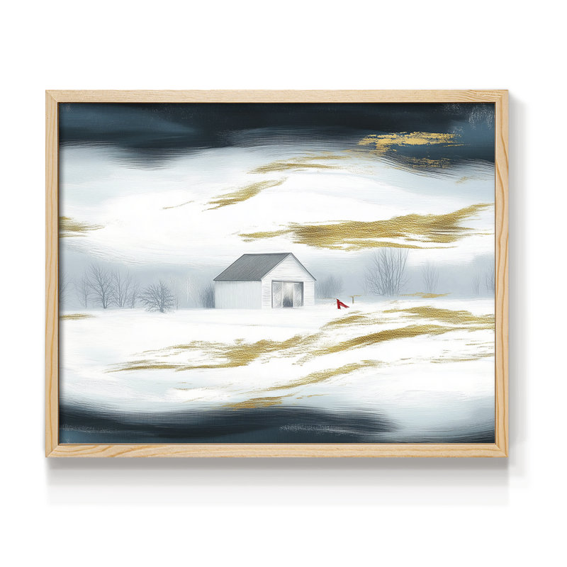 Chirstmas Art-CCXIX -Framed Print - Restickable, Naturel, H 22 po x l 28 po