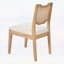 Ensemble de 2 tabourets de bar de style campagnard de 71 cm (28 pouces), tabourets de comptoir en fer sans accoudoirs et rembourrés avec dossier en rotin naturel pour la cuisine et la salle à manger
