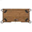 Bureau d'écriture Rustic Amber avec 4 rangements cachés