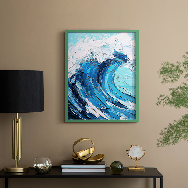 NAUTICAL Series XCIII Framed Print - Solid Wood, Vert, 30" H x 24" W