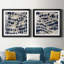 Indigo Markings I - Ensemble de 2 reproductions d'art encadrées-633692421-624898002-563722772