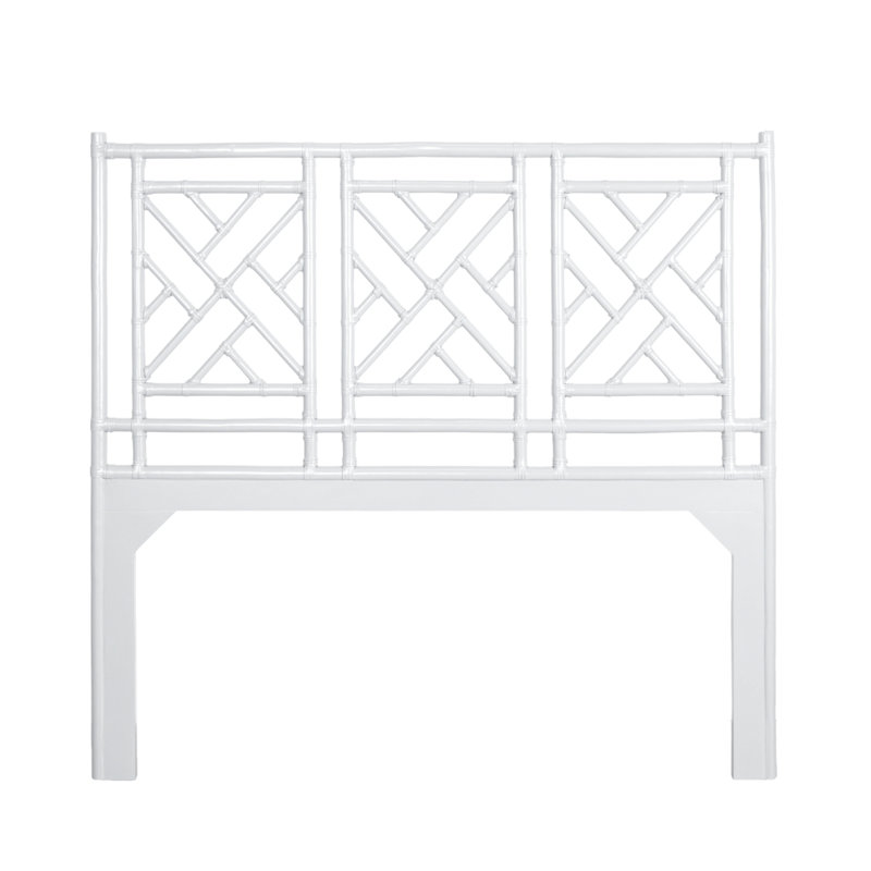 Chippendale Headboard, White, Full