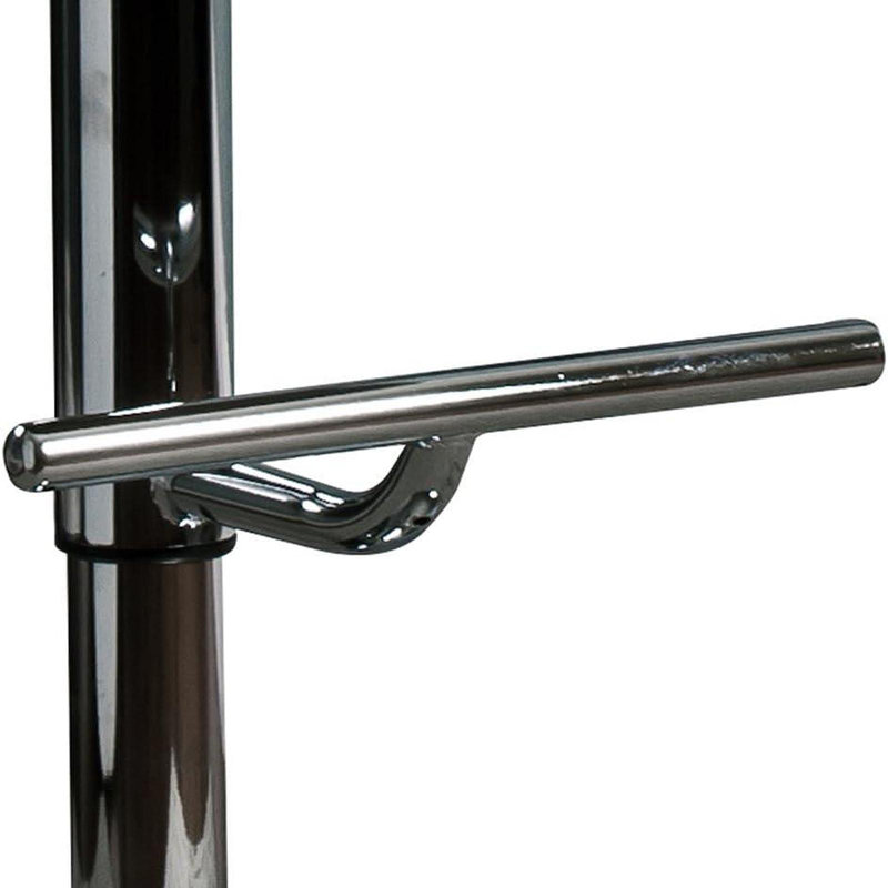Tabouret de bar à hauteur réglable avec siège et dossier courbés Modern, Noir, Blanc