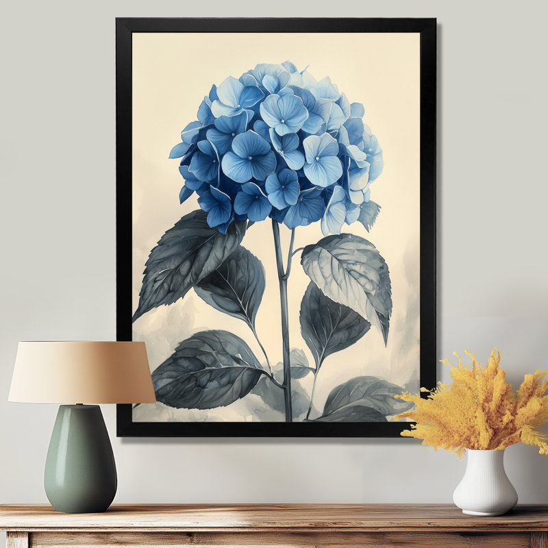 Rowe - Floral Wall Art Prints, Reproduction encadrée d'une seule photo, Noir, H 20 po x l 12 po