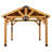 Arlington 12 Ft. W x 10 Ft. D Solid Wood Patio Gazebo