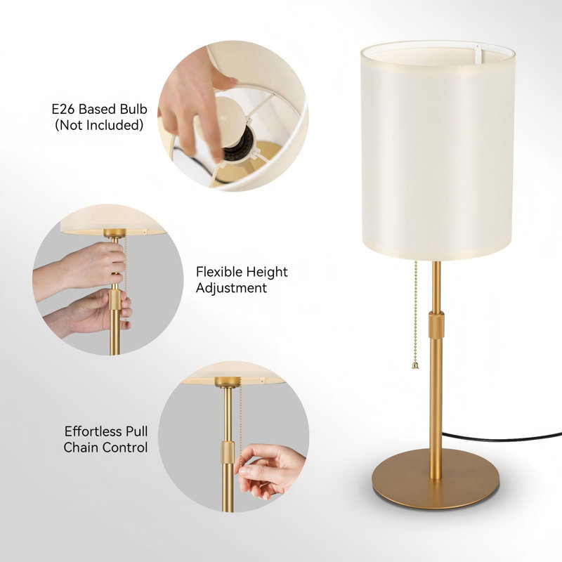60 cm Gold Table Lamp