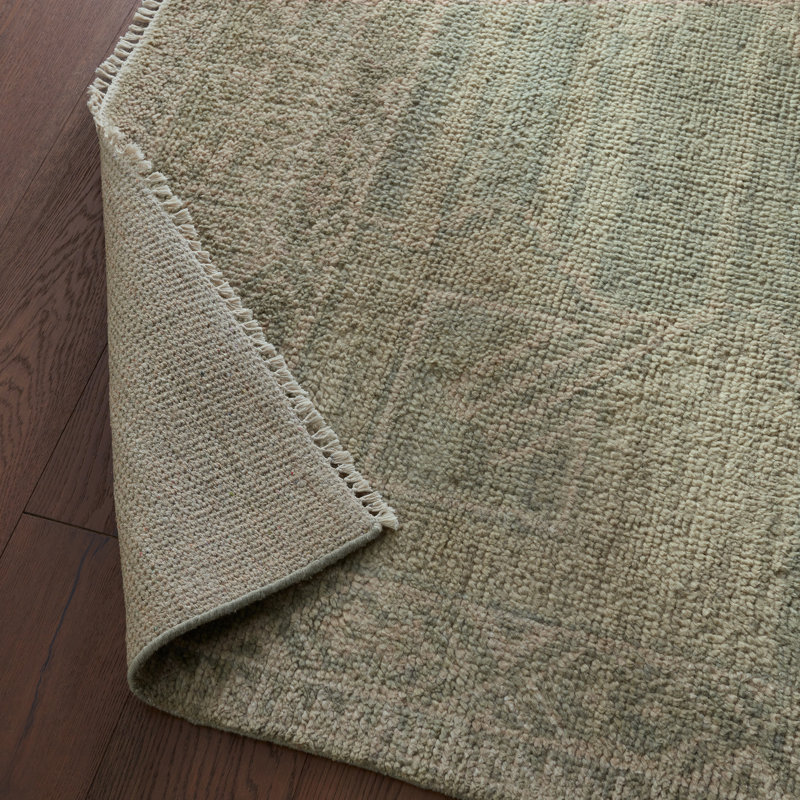 Jaipur Living Sarosh SEV08 Handknotted Medallion Green and Cream Area Rug (8'x10'), Rectangle 12' x 15'